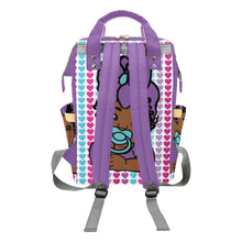 Load image into Gallery viewer, Colorful Hearts Personalized Diaper Bag
