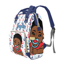 Load image into Gallery viewer, Nautical Baby Personalized Diaper Bag