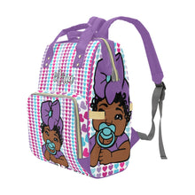 Load image into Gallery viewer, Colorful Hearts Personalized Diaper Bag