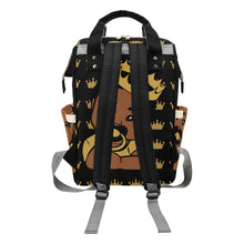 Load image into Gallery viewer, Black and Gold Little Prince Diaper Bag