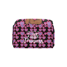 Load image into Gallery viewer, Pink and Purple Hearts Little Princess Diaper Bag