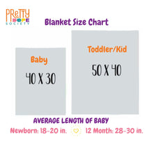 Load image into Gallery viewer, Spring Hearts Personalized Baby Blanket