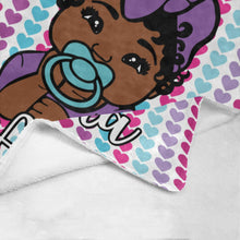 Load image into Gallery viewer, Spring Hearts Personalized Baby Blanket