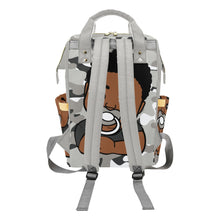 Load image into Gallery viewer, Gray Camo Personalized Diaper Bag