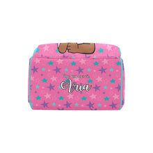 Load image into Gallery viewer, Pink and Blue Stars Personalized Diaper Bag