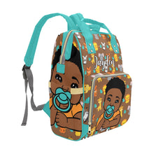 Load image into Gallery viewer, Safari Baby Personalized Diaper Bag