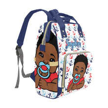 Load image into Gallery viewer, Nautical Baby Personalized Diaper Bag
