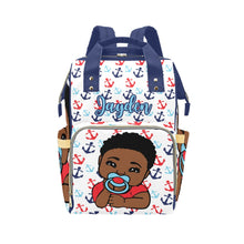 Load image into Gallery viewer, Nautical Baby Personalized Diaper Bag