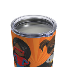 Load image into Gallery viewer, Black Girl Superhero 10oz Tumbler (Orange)