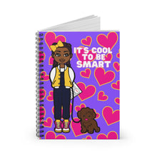 Load image into Gallery viewer, Cool To Be Smart Spiral Notebook (Purple)