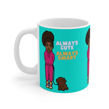Load image into Gallery viewer, Always Cute Always Smart 11oz Ceramic Mug (Blue)