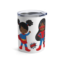Load image into Gallery viewer, Black Girl Superhero 10oz Tumbler