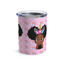 Load image into Gallery viewer, Unicorn Rainbow Puff Girl 10oz Tumbler