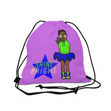 Load image into Gallery viewer, Shine Bright Drawstring Bag (Purple)
