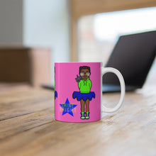 Load image into Gallery viewer, Shine Bright 11oz Ceramic Mug (Pink)