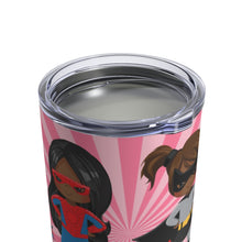 Load image into Gallery viewer, Black Girl Superhero 10oz Tumbler (Pink)