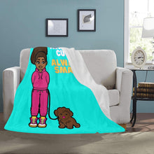 Load image into Gallery viewer, Always Cute Always Smart Blanket (Blue)