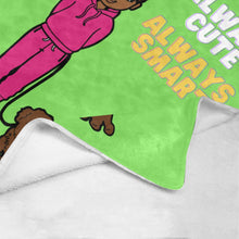 Load image into Gallery viewer, Always Cute Always Smart Blanket (Lime)