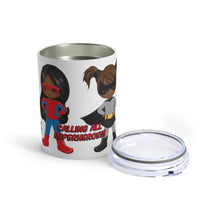 Load image into Gallery viewer, Black Girl Superhero 10oz Tumbler
