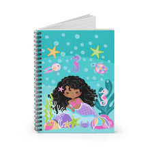Load image into Gallery viewer, Curly Mermaid Spiral Notebook