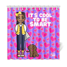 Load image into Gallery viewer, Cool To Be Smart Shower Curtain (Purple)