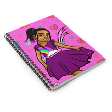 Load image into Gallery viewer, Pretty Girl Hearts Spiral Notebook