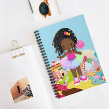 Load image into Gallery viewer, Candy Girl Braided Spiral Notebook