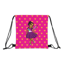 Load image into Gallery viewer, Girls Rule The World Drawstring Bag (Pink)