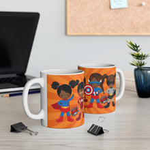 Load image into Gallery viewer, Black Girl Superhero 11oz Mug (Orange)