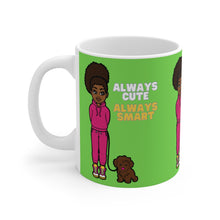 Load image into Gallery viewer, Always Cute Always Smart 11oz Ceramic Mug (Lime)