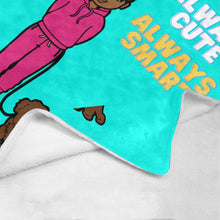 Load image into Gallery viewer, Always Cute Always Smart Blanket (Blue)