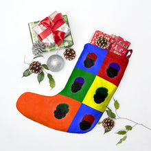 Load image into Gallery viewer, Color Block Boys Christmas Stocking