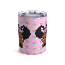 Load image into Gallery viewer, Unicorn Rainbow Puff Girl 10oz Tumbler