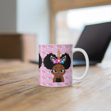 Load image into Gallery viewer, Unicorn Rainbow Puff Girl 11oz Mug