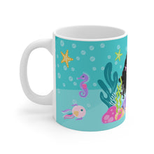 Load image into Gallery viewer, Curly Mermaid 11oz Mug