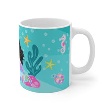 Load image into Gallery viewer, Curly Mermaid 11oz Mug