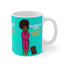 Load image into Gallery viewer, Always Cute Always Smart 11oz Ceramic Mug (Blue)