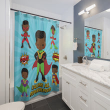 Load image into Gallery viewer, Superhero Boys Shower Curtain
