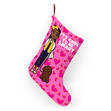 Load image into Gallery viewer, Cool To Be Smart Christmas Stocking (Pink)