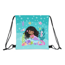 Load image into Gallery viewer, Curly Mermaid Drawstring Bag