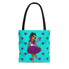 Load image into Gallery viewer, Girls Rule the World Tote Bag (Blue)