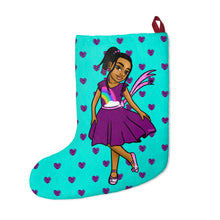 Load image into Gallery viewer, Girls Rule The World Christmas Stocking (Blue)