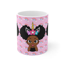 Load image into Gallery viewer, Unicorn Rainbow Puff Girl 11oz Mug