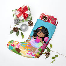 Load image into Gallery viewer, Candy Girl Curly Christmas Stocking