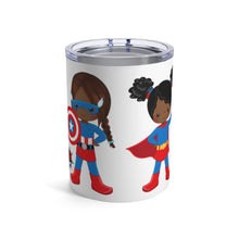 Load image into Gallery viewer, Black Girl Superhero 10oz Tumbler