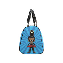 Load image into Gallery viewer, Black Boy Superhero Travel Bag (Dark Blue)