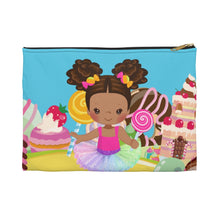 Load image into Gallery viewer, Candy Girl Afro Puff Accessory Pouch (Light Brown)