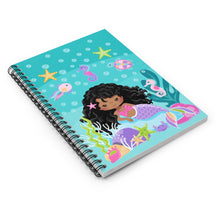 Load image into Gallery viewer, Curly Mermaid Spiral Notebook