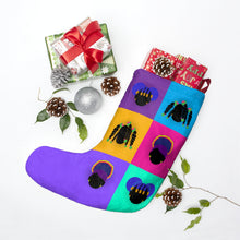 Load image into Gallery viewer, Color Block Girls Christmas Stocking