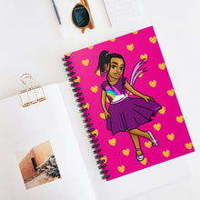 Load image into Gallery viewer, Girls Rule the World Spiral Notebook (Pink)